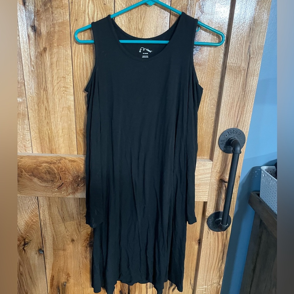 Art Class girls black cold shoulder long sleeve dress size XL good condition